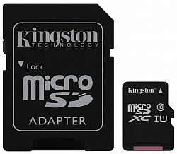 Карта памяти KINGSTON SDCS/256GB Class 10 + adapter SD