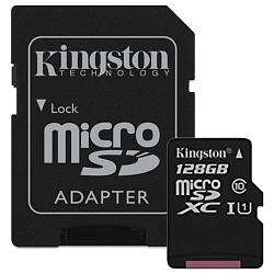 Карта памяти KINGSTON SD 128GB Class 10 U1 SDS/128GB