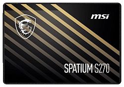 Жесткий диск SSD MSI 240Gb SPATIUM S270 SATA III 2.5" R500Mb/s W450MB/s