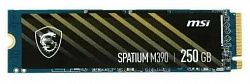 Твердотельный накопитель 250Gb SSD MSI SPATIUM M390 M,2 PCIe NVMe R3300Mb/s W1200MB/s SPATIUM M390 NVMe M,2 250GB