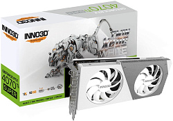 Видеокарта INNO3D GeForce RTX4070Ti SUPER Twin X2 OC WHITE (N407TS2-166XX-186156W)