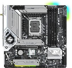 Материнская плата ASRock B760M STEEL LEGEND WIFI LGA1700 4xDDR4 4xSATA RAID 3xM.2 HDMI DP eDP mATX