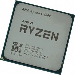 Процессор AMD Ryzen 5 4500 3,6Гц (4,1ГГц Turbo), AM4, 7nm, 6/12, L3 8Mb, 65W, OEM (100-000000644)