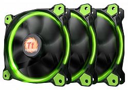 Вентилятор для корпуса THERMALTAKE Riing 12 LED Radiator Fan Green 3 Pack CL-F055-PL12GR-A