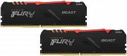 Оперативная память KINGSTON Fury Beast RGB KF437C19BBAK2/16 (2x8GB) CL19