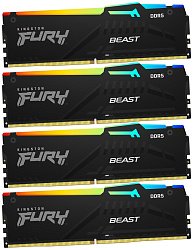 Оперативная память KINGSTON FURY Beast Black RGB KF556C40BBAK4-128
