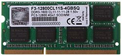 Оперативная память для ноутбука G.SKILL F3-12800CL11S-4GBSQ DDR3 4GB