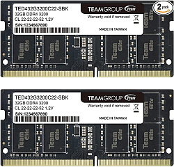 Оперативная память для ноутбука Team Group TED464G3200C22DC-S01