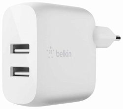 Сетевое ЗУ BELKIN 24W DUAL USB White (WCB002VFWH)