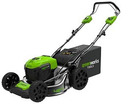 Газонокосилка аккумуляторная GREENWORKS GD40LM46SPK4 (40V, 1хАКБ 4Ач и ЗУ) (2506807UB)