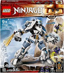Конструктор LEGO 71738 Ниндзяго Битва с роботом Зейна