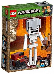 Конструктор LEGO Большие фигурки скелет с кубом магмы Minecraft 21150