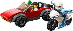 Конструктор LEGO 60392 Город Полицейская погоня на мотоцикле