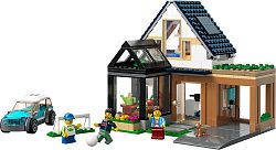 Конструктор LEGO 60398 Город Семейный дом и электромобиль