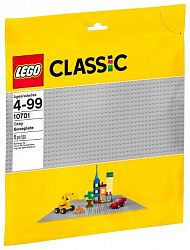 Конструктор LEGO Строительная пластина серого цвета Classic 10701