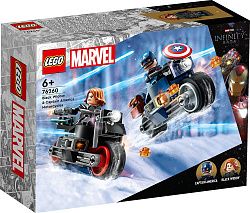 Конструктор LEGO 76260 Супер Герои Черная вдова и Капитан Америки на мотоциклах