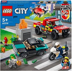 Конструктор LEGO 60319 Город Пожарная бригада и полицейская погоня
