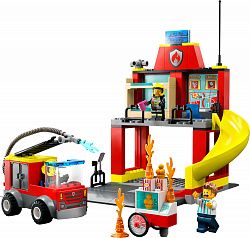 Конструктор LEGO 60375 Город Пожарная часть и пожарная машина
