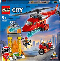Конструктор LEGO 60281 Город Спасательный пожарный вертолёт