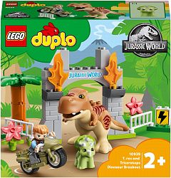 Конструктор LEGO 10939 Дупло Побег динозавров: тираннозавр и трицератопс