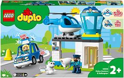 Конструктор LEGO 10959 Дупло Полицейский участок и вертолёт