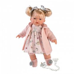 Кукла LLORENS Ариана 33см блондинка в розовом пальто и розовом платье 33112
