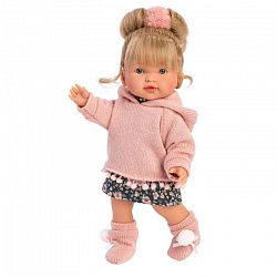 Кукла LLORENS Валерия 28см блондинка в розовой толстовке 28028