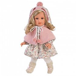 Кукла LLORENS Лючия 40см блондинка в розовой пелерине 54024