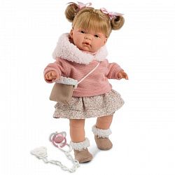 Кукла LLORENS Жоэль 38см шатенка в розовой курточке 38326