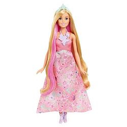 Кукла BARBIE Принцесса с волшебными волосами в сверкающем платье FRB120