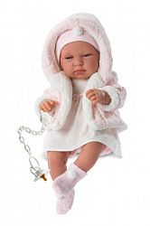 Кукла LLORENS малыш Тино 43см в розовой курточке 84312