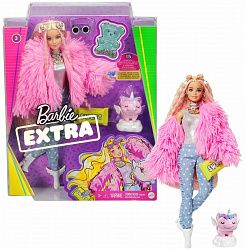 Кукла BARBIE Extra в розовой куртке GRN280
