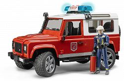 Внедорожник BRUDER Land Rover Defender Station Wagon Пожарная с фигуркой 02-596