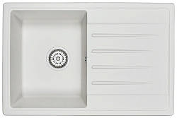 Кухонная мойка Granula 7602 White СтандАРТ кварц