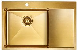 Кухонная мойка PAULMARK Atlan L PM 217851-BGL брашированное золото
