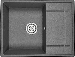 Кухонная мойка Granula 6501 ГРАФИТ (Black-Grey) кварц