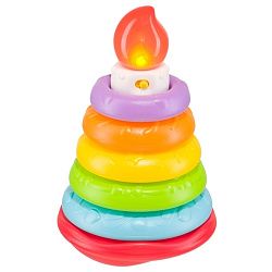 Развивающая игрушка Happy Baby Пирамидка музыкальная Happy Cake 330080