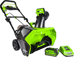 Снегоуборщик GREENWORKS GD40SB (с АКБ и ЗУ)