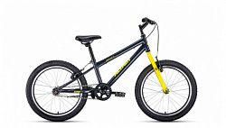 Велосипед ALTAIR MTB HT 20 1.0 (2021) (10,5, темно-серый-желтый)