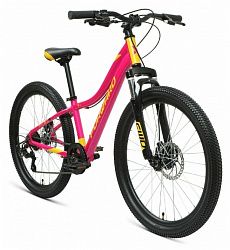 Велосипед FORWARD JADE 24 2.0 DISC (2021) (12, розовый-золотой)