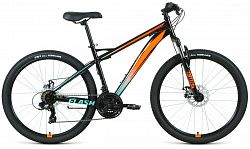 Велосипед FORWARD FLASH 26 2.2 S DISC (2021) (15, черный-оранжевый)