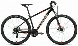 Велосипед FORWARD APACHE 29 2.2 S DISC (2021) (19, черный-красный)