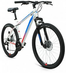 Велосипед FORWARD FLASH 26 2.2 S DISC (2021) (15, белый-голубой)