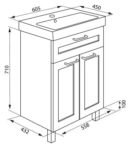 Цена Тумба IDDIS Sena NSE60W2i95K
