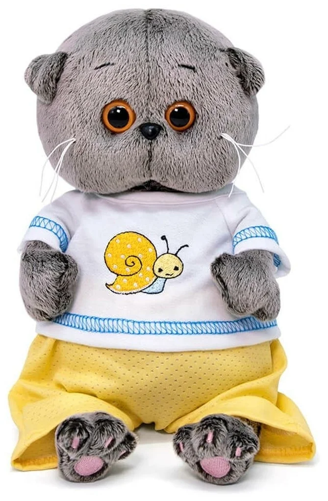 Фото Мягкая игрушка BASIK Басик BABY в футболке с улиткой BB-081