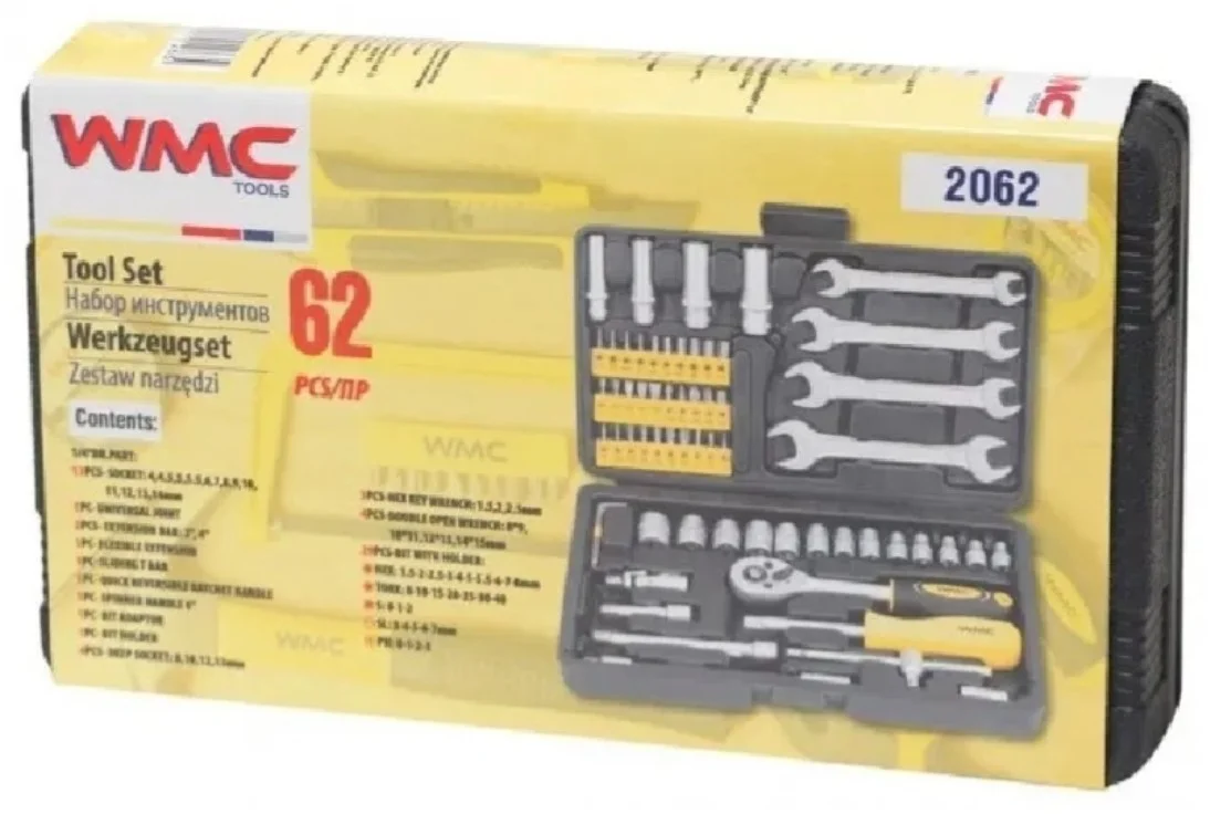 Фото Набор инструментов WMC TOOLS 62пр.2062)