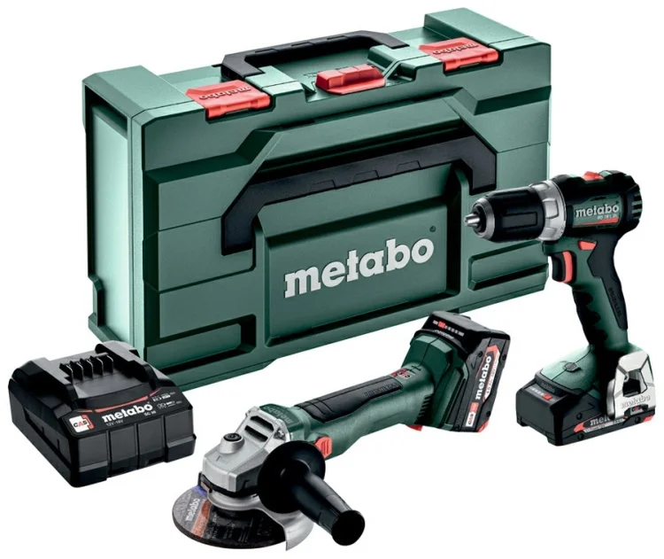Фото Набор инструментов METABO Combo Set 2.6.5 18 V (BS 18 L BL + W 18 L BL 9-125) (685233000)