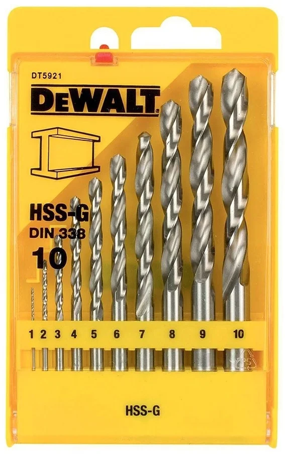 Набор сверл DeWALT DT5921-QZ 10 шт.