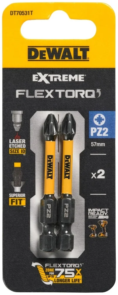 Набор бит DeWALT DT70531T 2 шт.