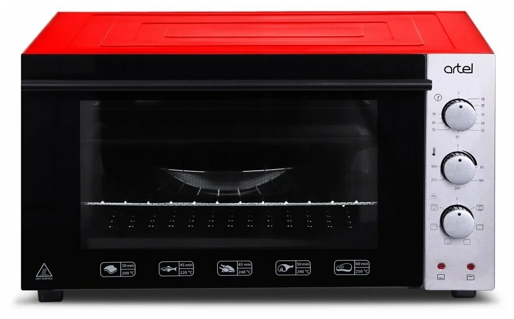 Настольная духовка ARTEL MD 4218 L Black-Red